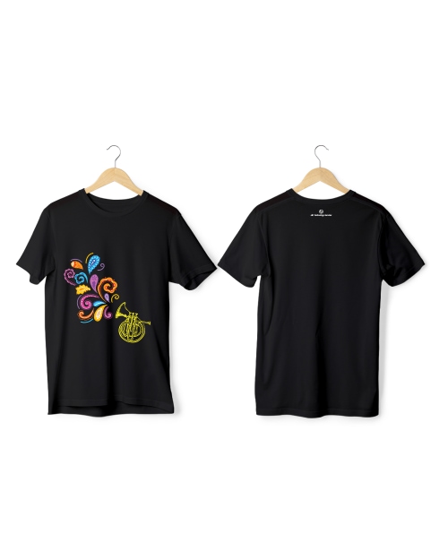 Greys&Blues Thandai Pima Round Neck T-Shirt - Black